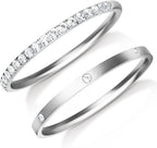 ZOOROO 2-Pack Stackable Bands for Oura Ring 5/Oura Ring 4/Oura Ring 3 Stack