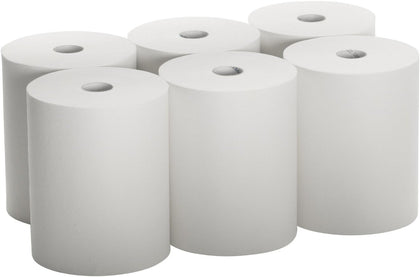 800 ft, TAD High Capacity Paper Towel rolls, 10" x 800' Roll, White, 6 Rolls