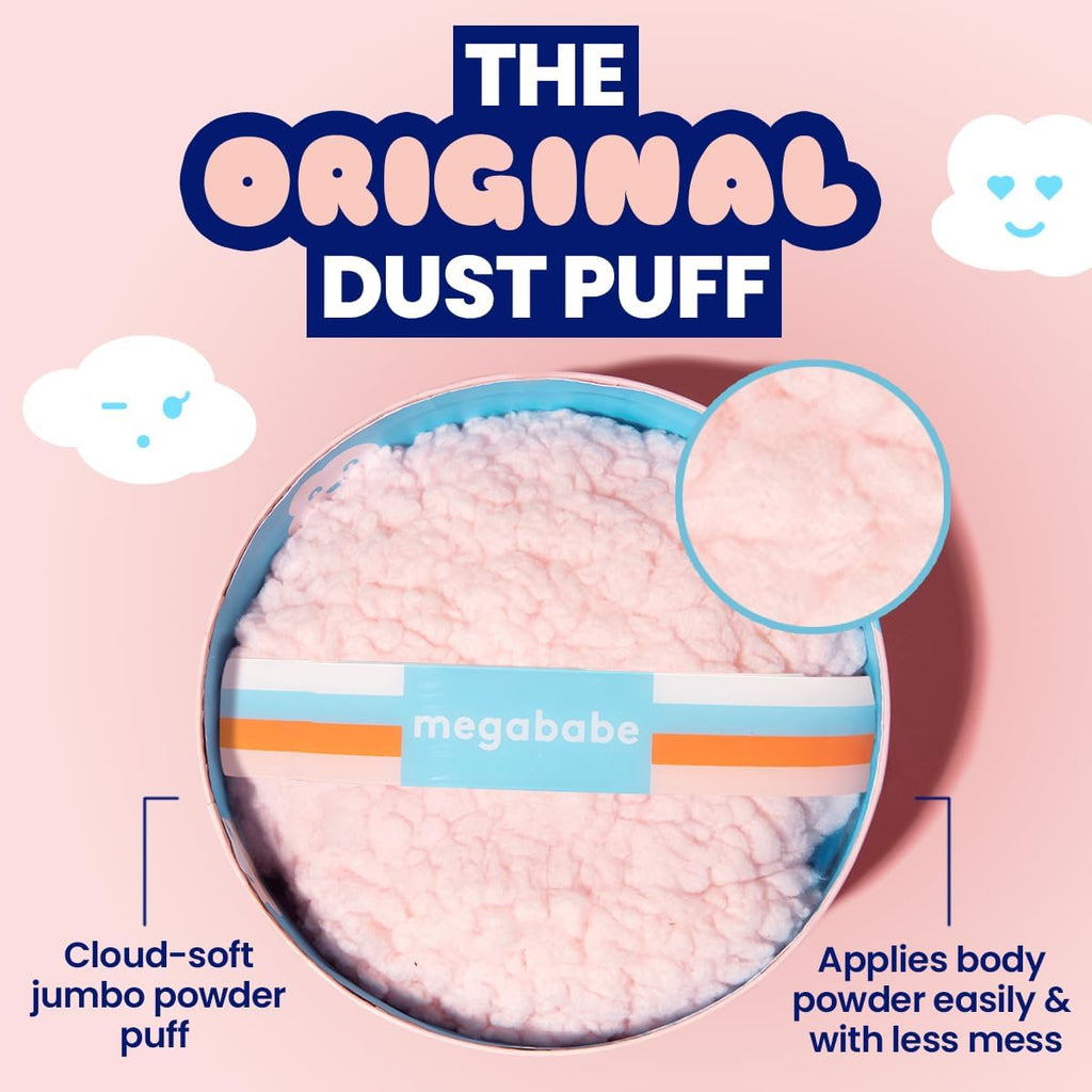 Dust Puff, Oversized Body (6” x 3”) Ultra-Soft Powder Puff