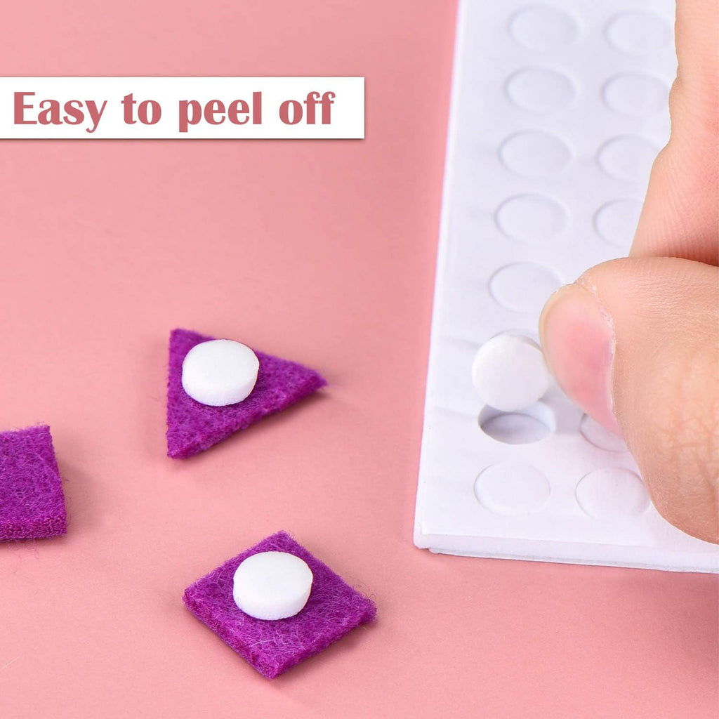 2400 Pcs Foam Dots Double Sided 3D Adhesive 0.47 Inch, 0.24 Inch