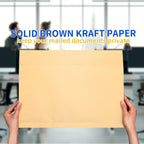 20 Pcs 9 x 12 x 1.6 Inch Large Expandable Catalog Envelopes Manilla Kraft Peel and Seal Envelopes Light Large Mailing