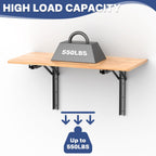 Wall Mounted Folding Workbench, Folding Wall Table, 32x18 in