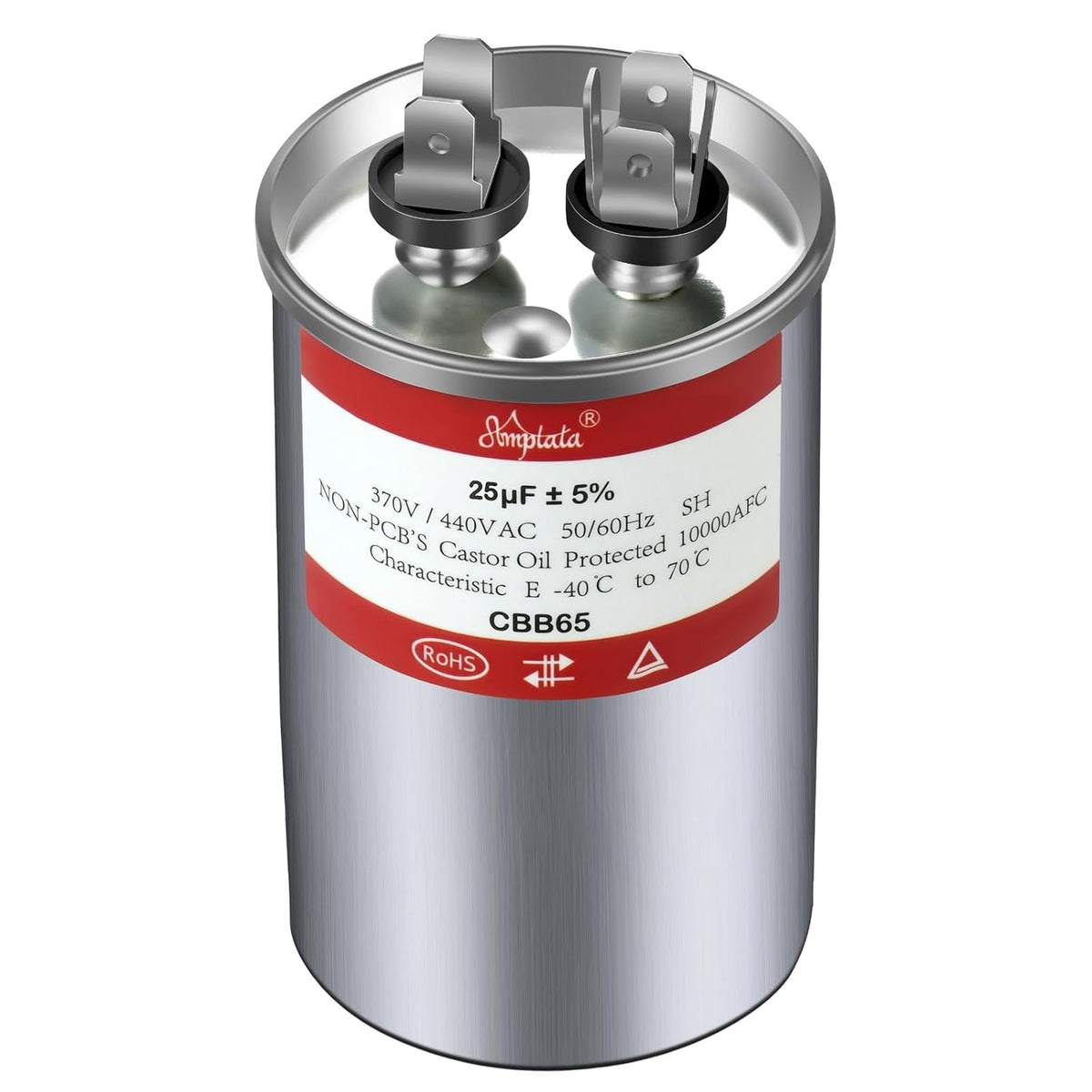 [UL Tested] AC Capacitor, 25 uf CBB65 HVAC Capacitor for AC Unit