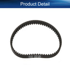 Heyiarbeit 5M330 Rubber Timing Belt 5mm Pitch 15mm Width Arc Toothed Belt Synchronous Closed Loop Industrial Timing Belt for 3D Printers Black Tone