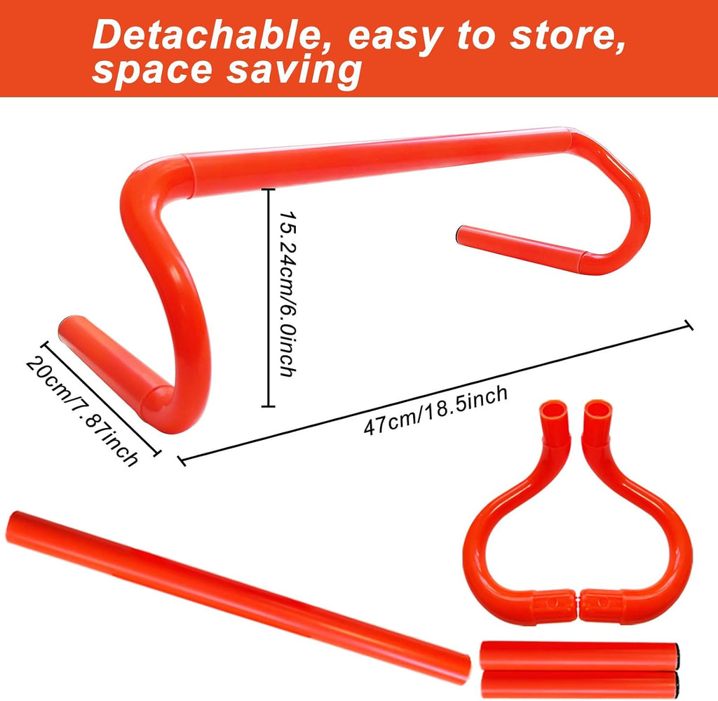 Professional Agility Ladder Speed Training Equipment Set-20ft Agility Ladder,12 Soccer Cones, 4 Agility Hurdles