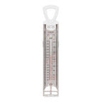 Stainless Steel Candy and Deep Fry Thermometer, 12-Inch Analog Paddle with Pan Clip, Ideal for Frying, Sugar