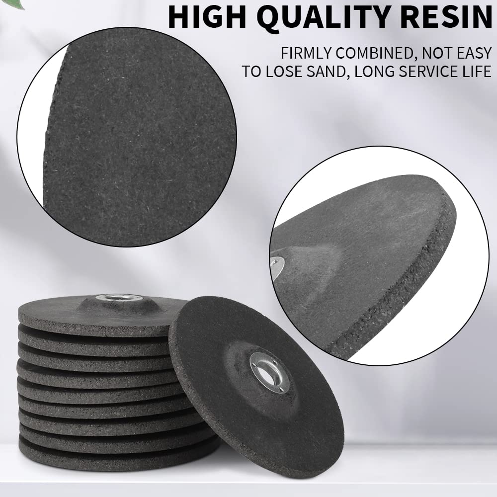 SI FANG 3 inch Grinding Wheel 10 Pack Angle Grinder Discs with 3/8'' Arbor
