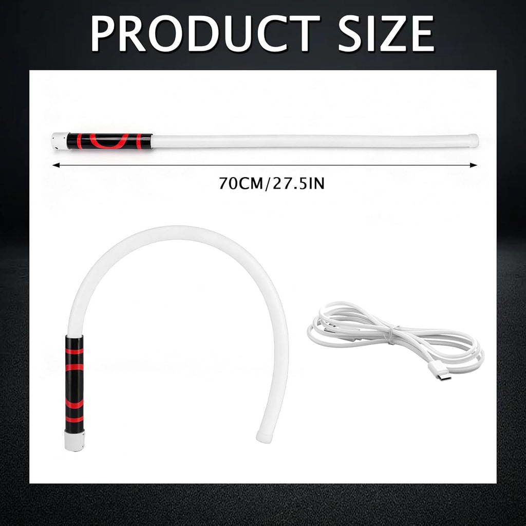 Bendable LED Flashlight Stick, 30'' Rechargeable Flexible LED Work Light, High Lumen and 3 Brightness Modes, Led Work