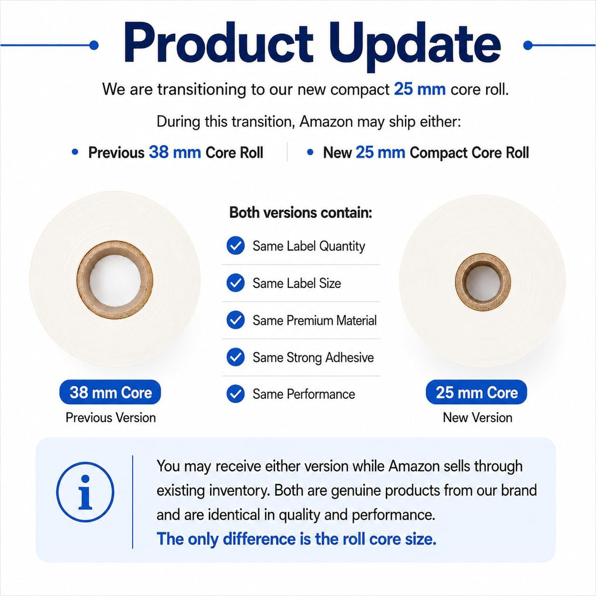 Blank Waterproof Label Stickers, Small White Write-On Polypropylene Labels with Strong Permanent Adhesive, 25.4mm x