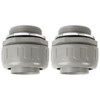 HDHAODA Conduit Connectors, 2 Inch, Straight, Grey, 2-Pack