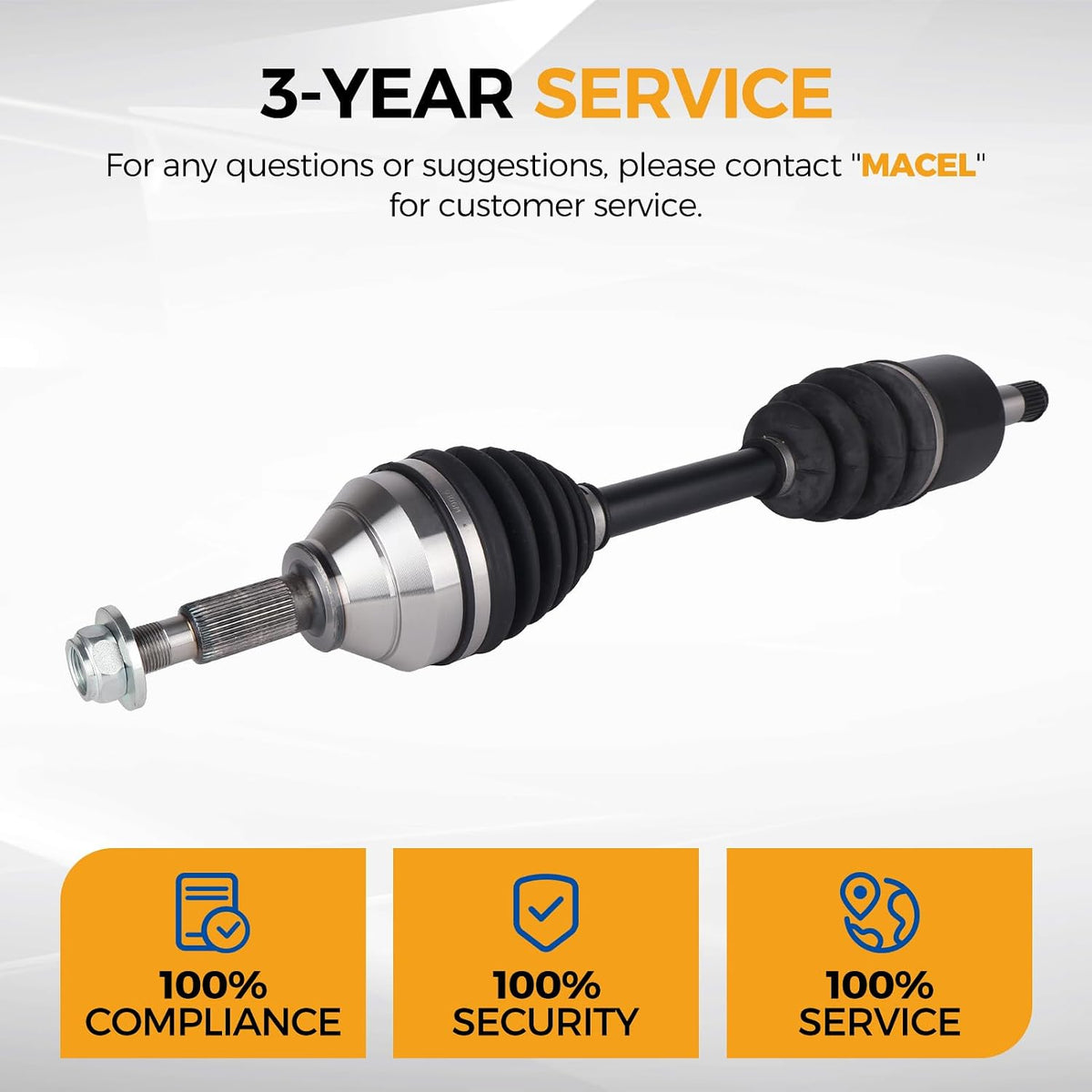 PAROD 662286 CV Axle Assembly Fit for 2011-2019 Ford Explorer, 2013-2019 Police Interceptor Utility Front Left Driver Side