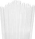 300 PCS Clear Plastic Drinking Straws, 7.75 Inch, Disposable, BPA-Free