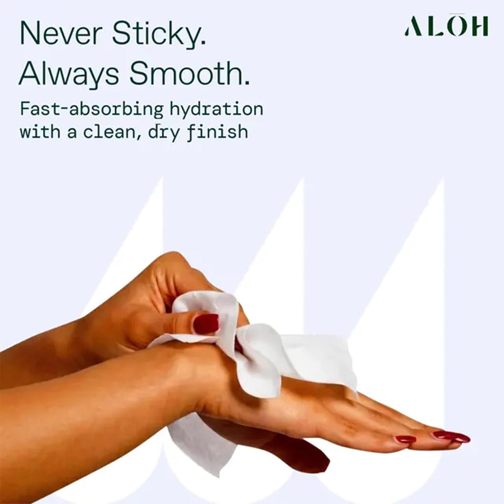 ALŌH Lavender Rosewood + Aloe Hand Sanitizer Wipes, Travel Size