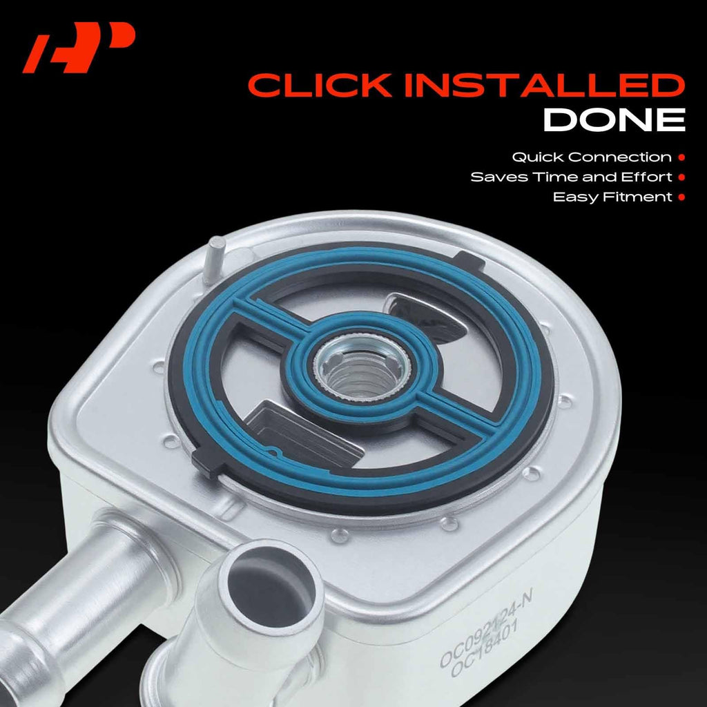 A-Premium Engine Oil Cooler with Gasket Compatible with Mazda