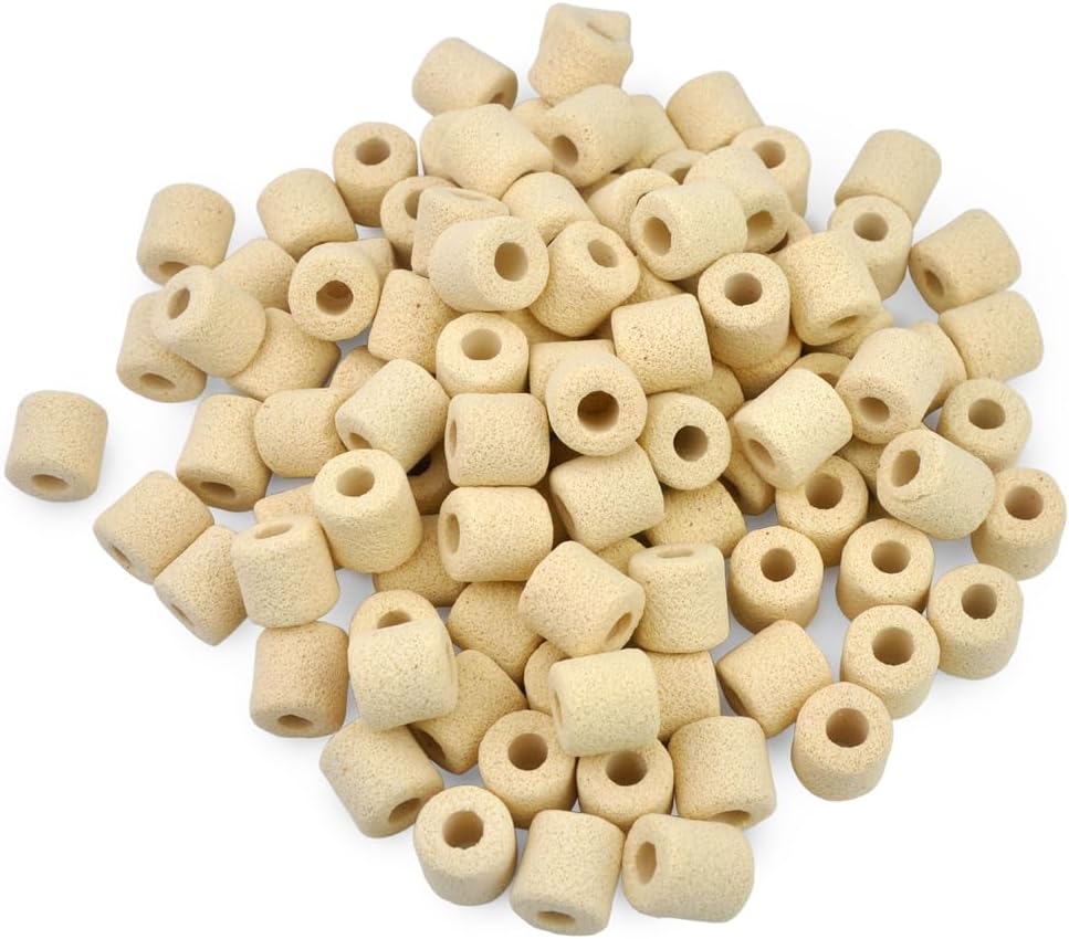 Aquarium Ceramic Ring, Filter Media for Fish Tank, Pond Filter, 1LB