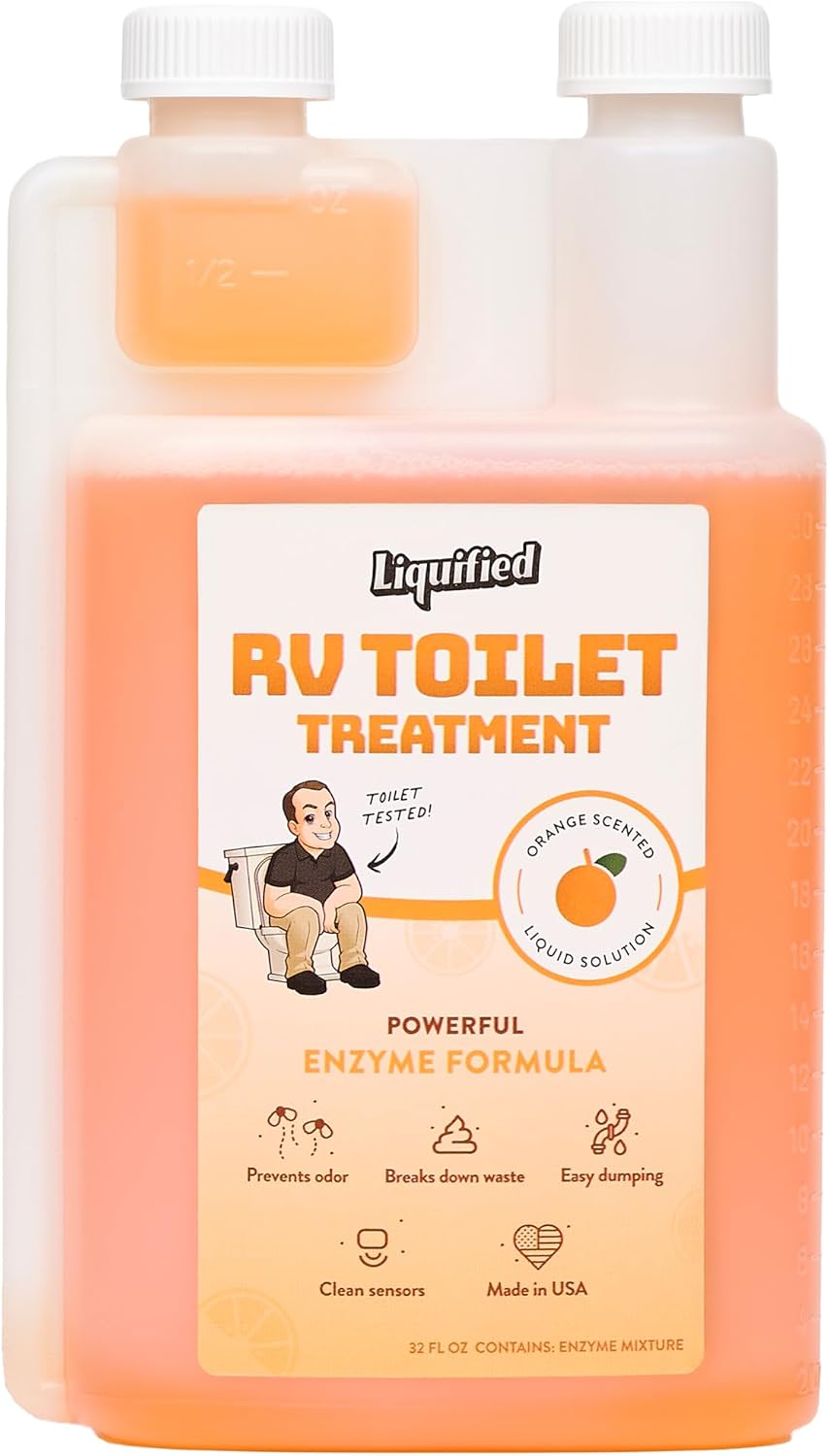 Black Holding Tank Digester - Odor Eliminator - Orange Scent - Matts RV Reviews (Orange, 32oz)