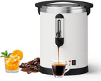 80 Cup Commercial Coffee Urn, 12L Stainless Steel