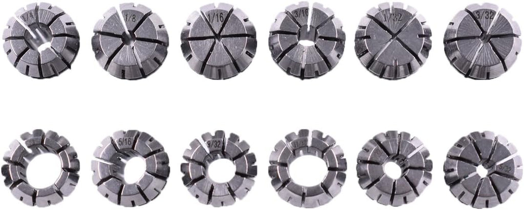12pcs ER-16 Collet Set 1/32-3/8"