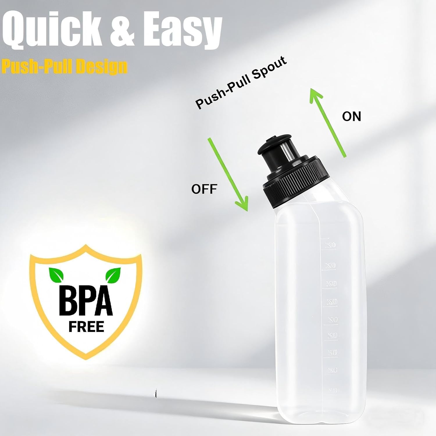 2x10oz BPA-Free Water Bottles for the Running Hydration Belt, Fuel Belts Replacement Bottle Set for Marathon Walking