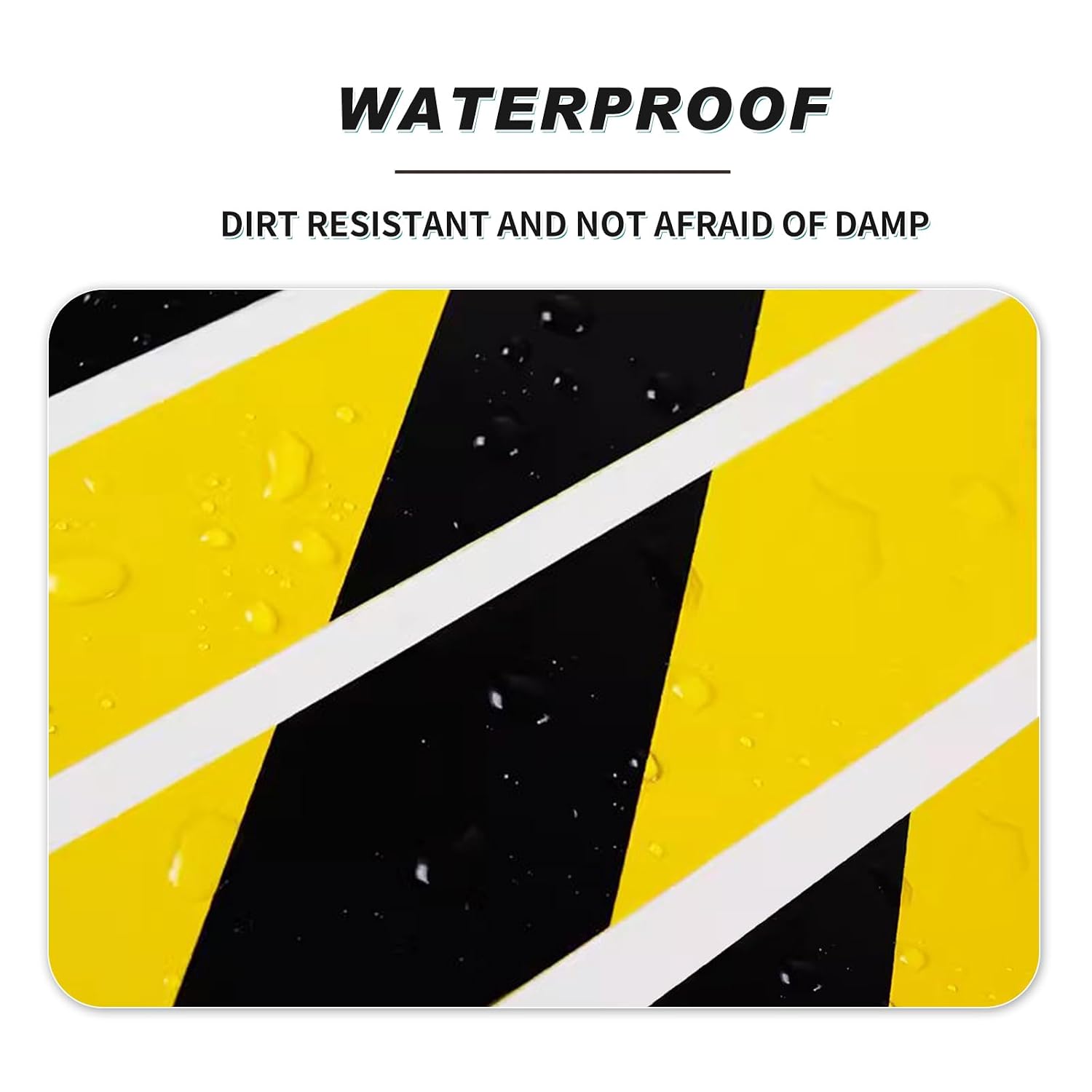 Black Yellow Floor Marking Tape, 2 in x 110 ft, Adhesive Safety Tape | Black yellow floor marking tape, 2 in x 110