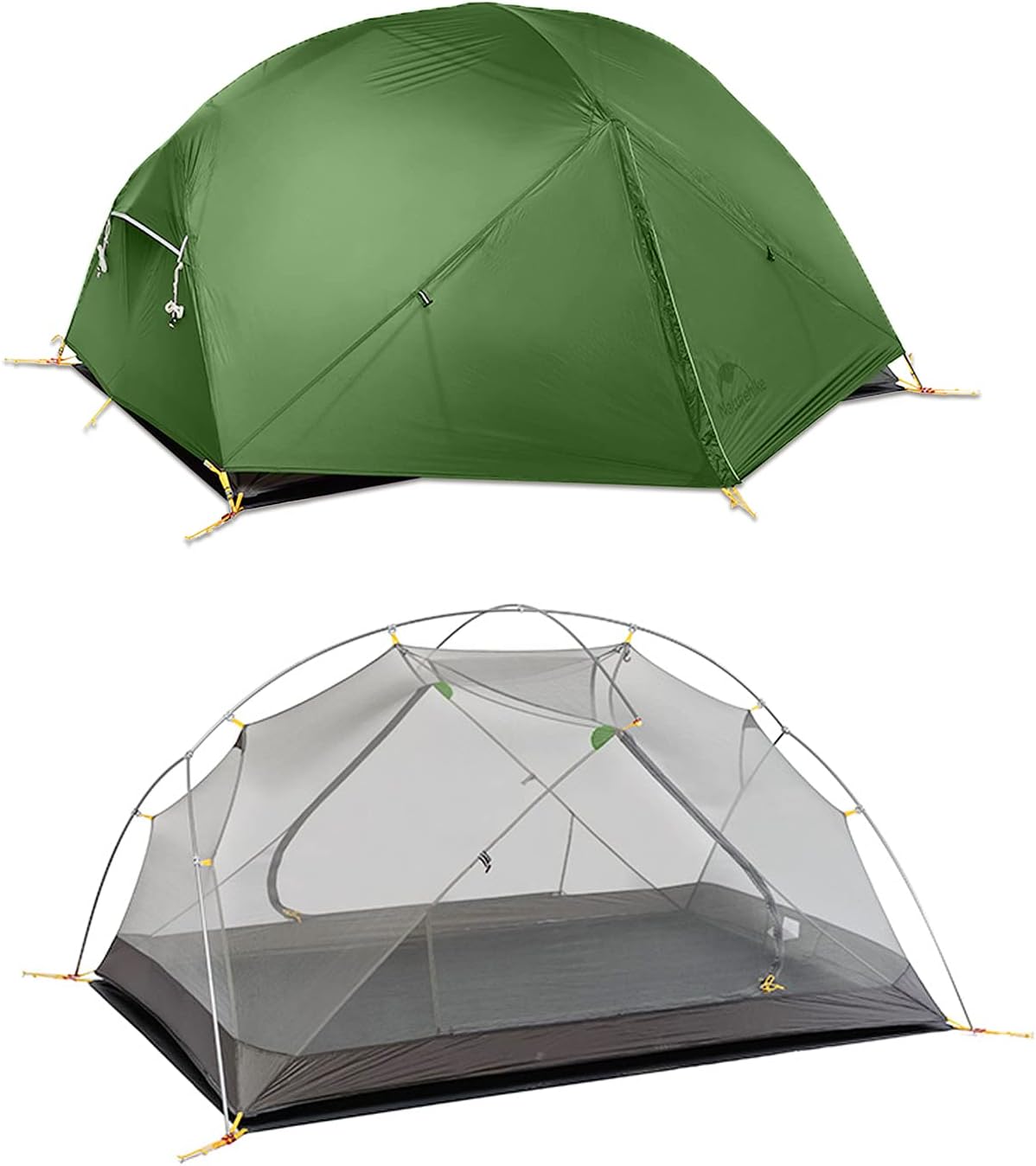 Mongar 2-Person 3-Season Backpacking Tent Lightweight Waterproof Double Layer Easy Setup Camping Hiking Tent with