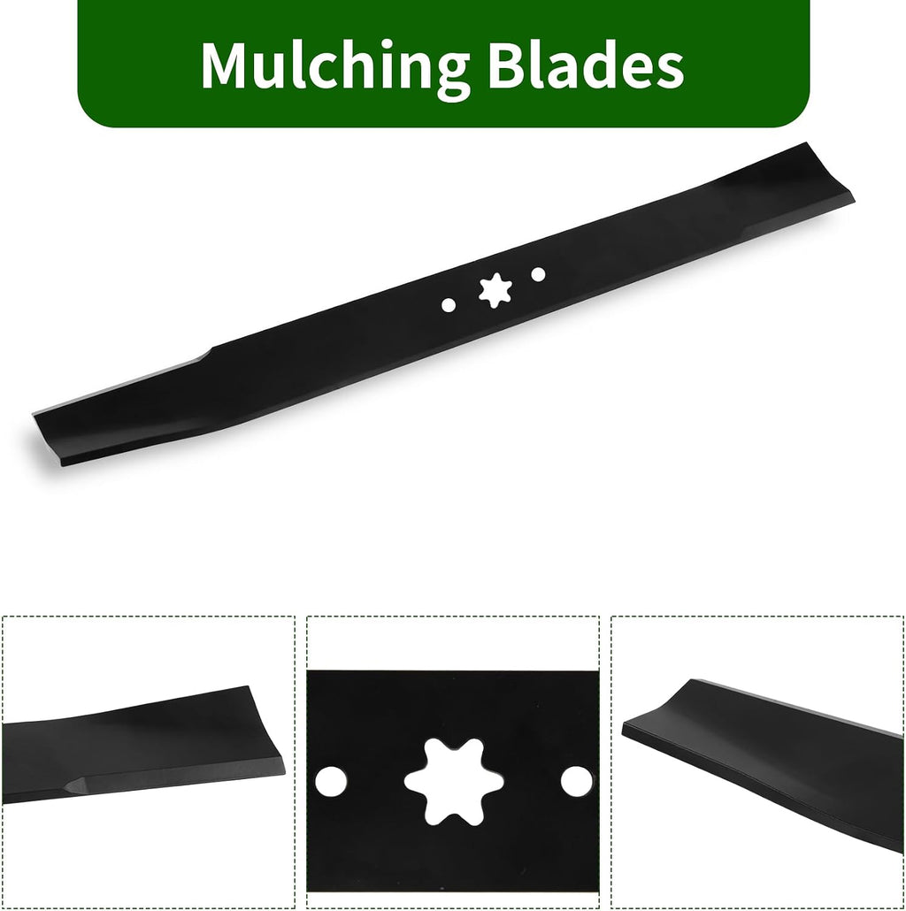 DOCAS 21 inch Mower Mulching Blades for 42" Cut, 742-04308, 2 Pack