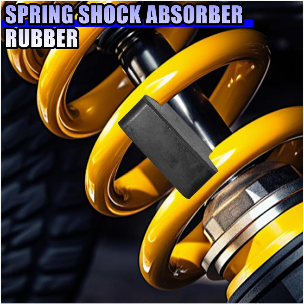 YoRise 4PCS Car Rubber Coil Spring Spacers, Auto Front&Rear Coil Spring Booster Kit for Enhancing 2.5" Springs Lift, Heavy-Duty Vehicle Suspension System Lift Blocks for Most Trucks, SUVs (Black)