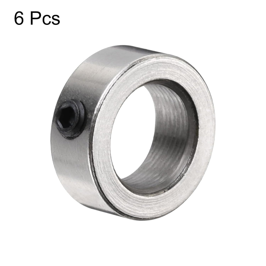 uxcell 6pcs 8mm Shaft Lock Collar T8 Lead Screw Lock Ring, Stainless Steel