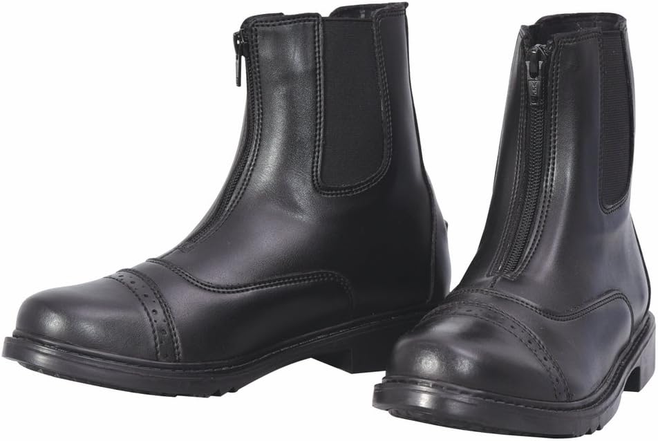 Ladies Starter Front Zip Paddock Boots | Durable, Easy to Clean Water-Resistant Horse Riding Boots for Women