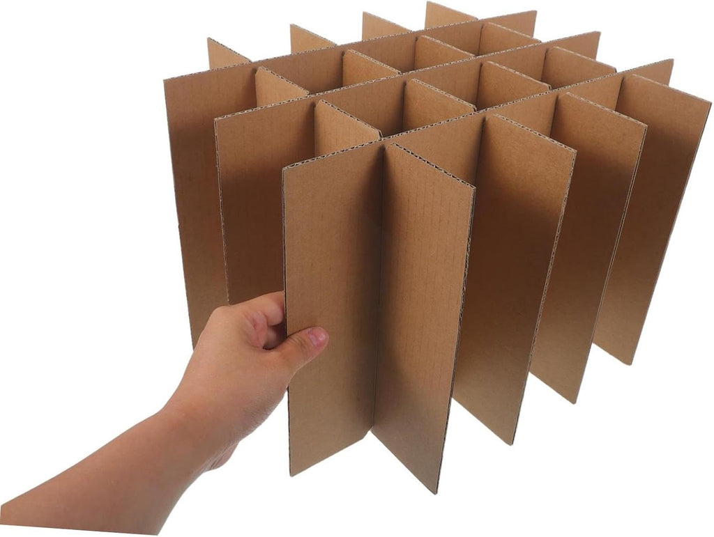 Cardboard Box Dividers for Glassware and Dishes 6pcs Moving
