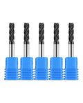 5Pcs 3/16in Solid Carbide End Mills, 4 Flute