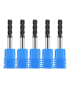 5Pcs 3/16in Solid Carbide End Mills, 4 Flute