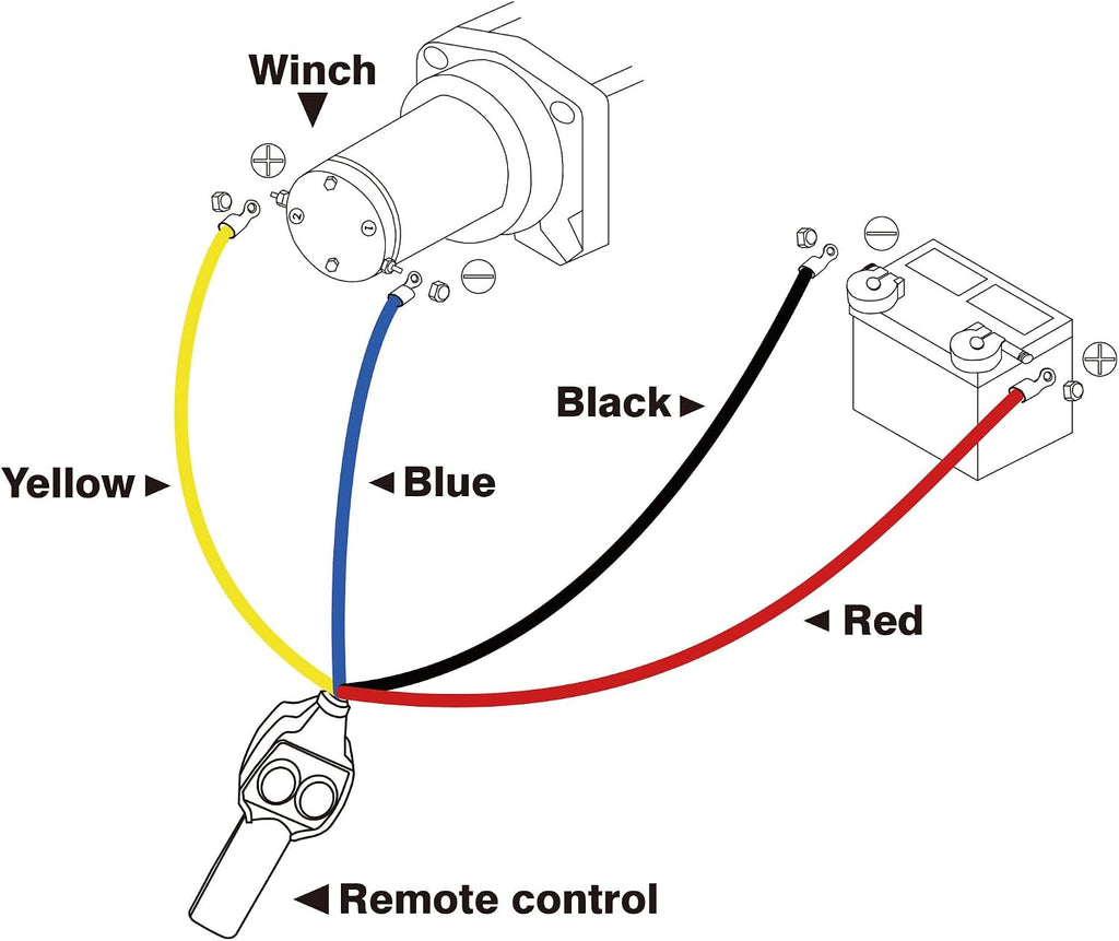 2500lbs Electric Winch 12V Synthetic Rope Nylon Towing Winches for ATV UTV Boat Trailer