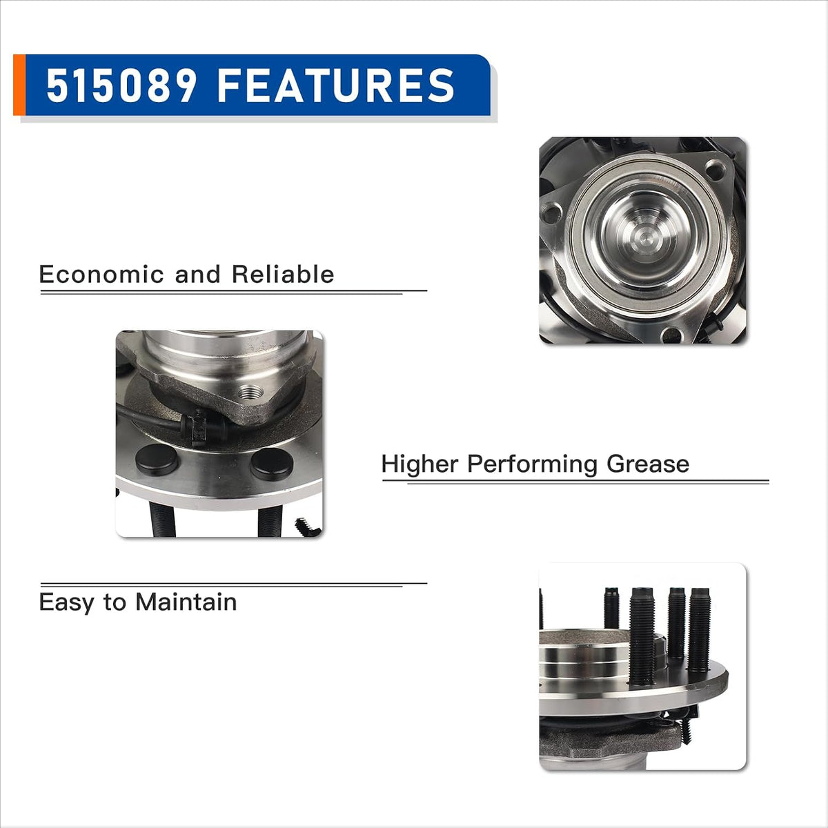 PAROD 515089 Front RWD Wheel Bearing Hub for 2003-2005 Dodge Ram 2500 3500