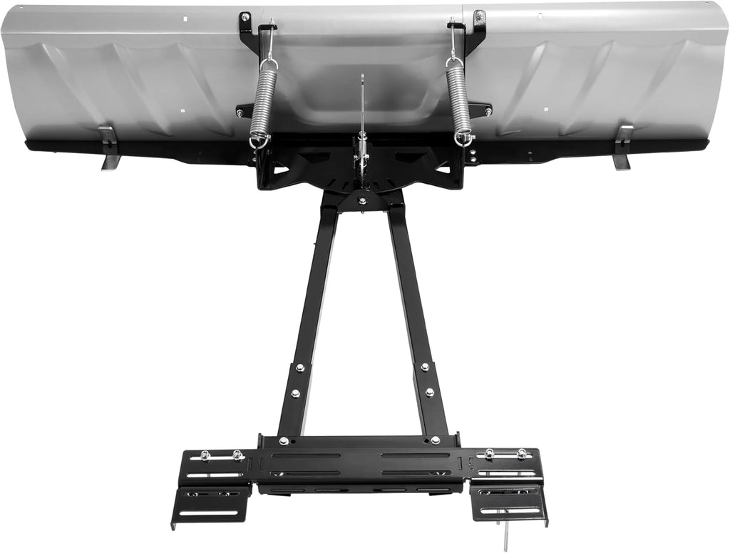 60" - 72" Universal UTV Switchblade Snow Plow Blade Angle Adjustable | Steel Powder Coated Gray+Black
