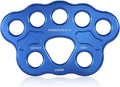 Paw Rigging Plate 45KN 8/15 Holes Large Anchor Multipliers Connector Gear for Aerial Dance & Rock Climbing