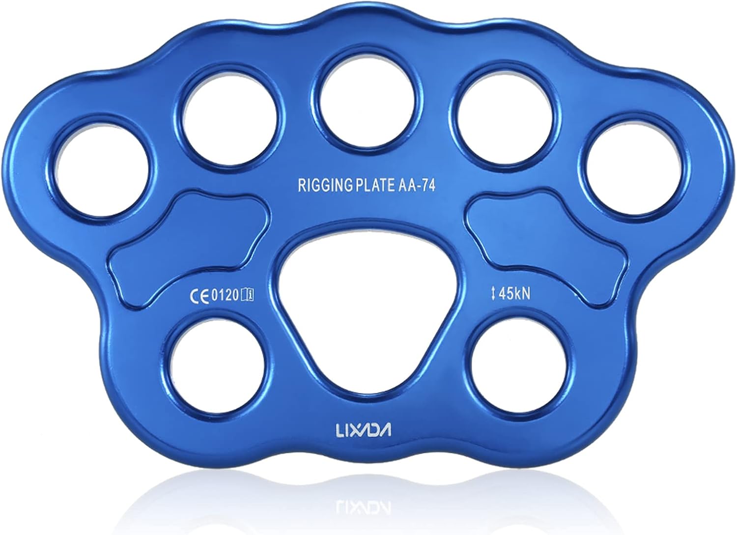 Paw Rigging Plate 45KN 8/15 Holes Large Anchor Multipliers Connector Gear for Aerial Dance & Rock Climbing