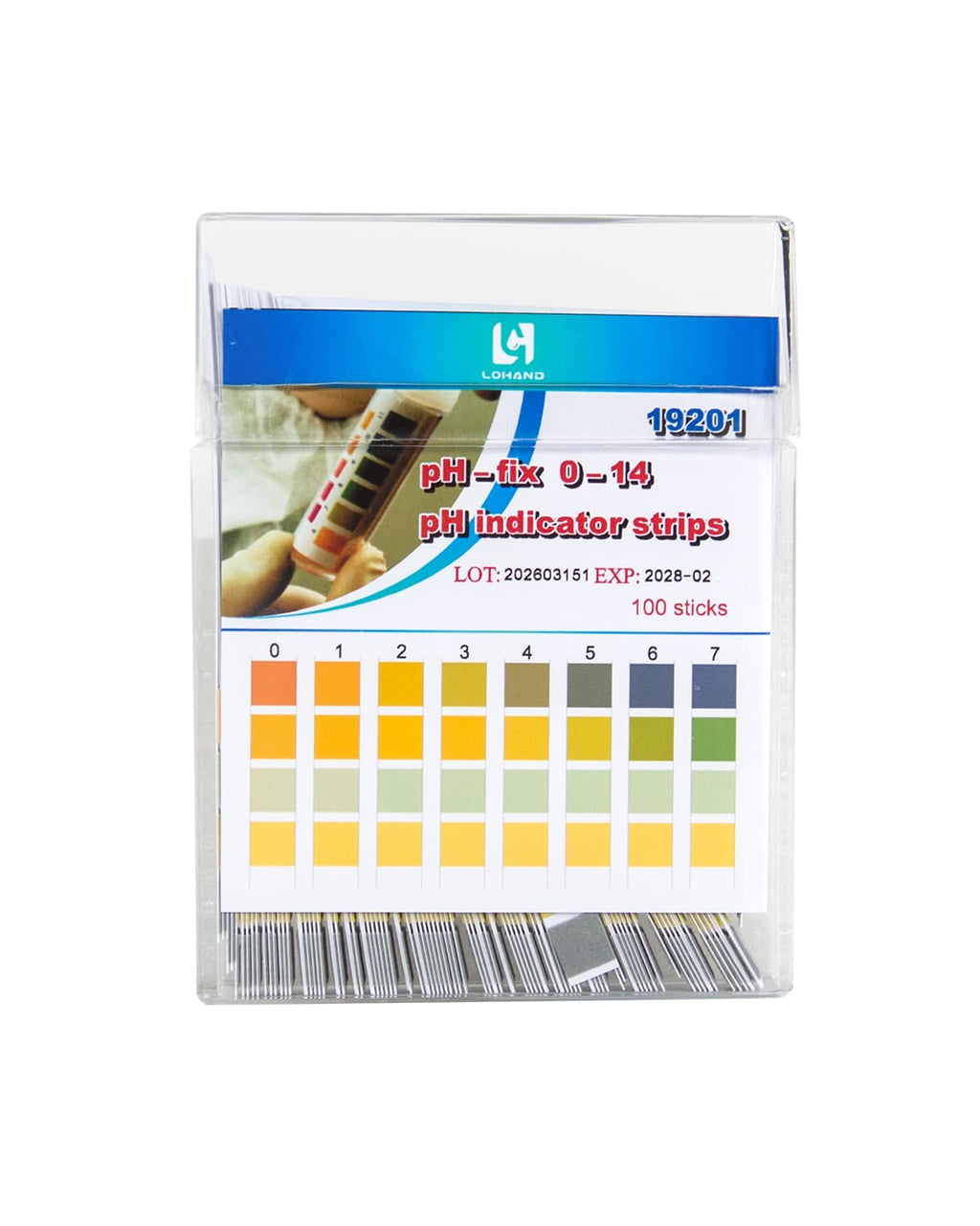 pH Test Strips, 100 Strips, 0-14 Range Universal pH Paper