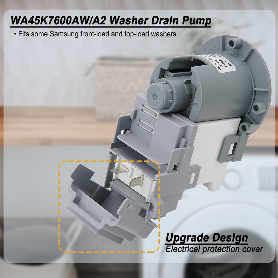 SupHomie WA45M7050AW/A4 WA45K7600AW/A2 Washer Drain Pump Motor For Samsung