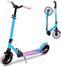 Kick Scooter for Age 6+ Kids Teens Adults, Max Load 240 LBS, Adjustable Height Foldable with 8" Large Wheels