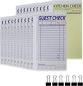 24 Books Guest Checks Server Note Pads, 2-Part Carbonless