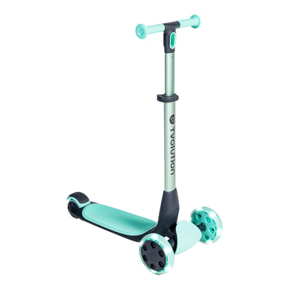 Green Glider Nua Kids 3 Wheel Scooter, Foldable, LED Wheels, Adjustable Handlebar