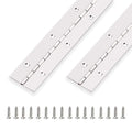 2PCS Piano Hinge 12 Inch Long x 1.5 Inch Open Width