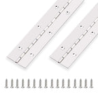 2PCS Piano Hinge 12 Inch Long x 1.5 Inch Open Width