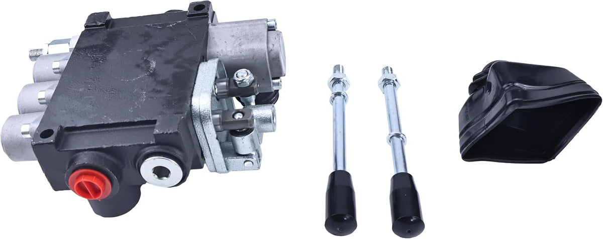 3 Spool Hydraulic Directional Control Valve With Joystick 11gpm 40L 3x Double Acting Q40/3 JOY KPL
