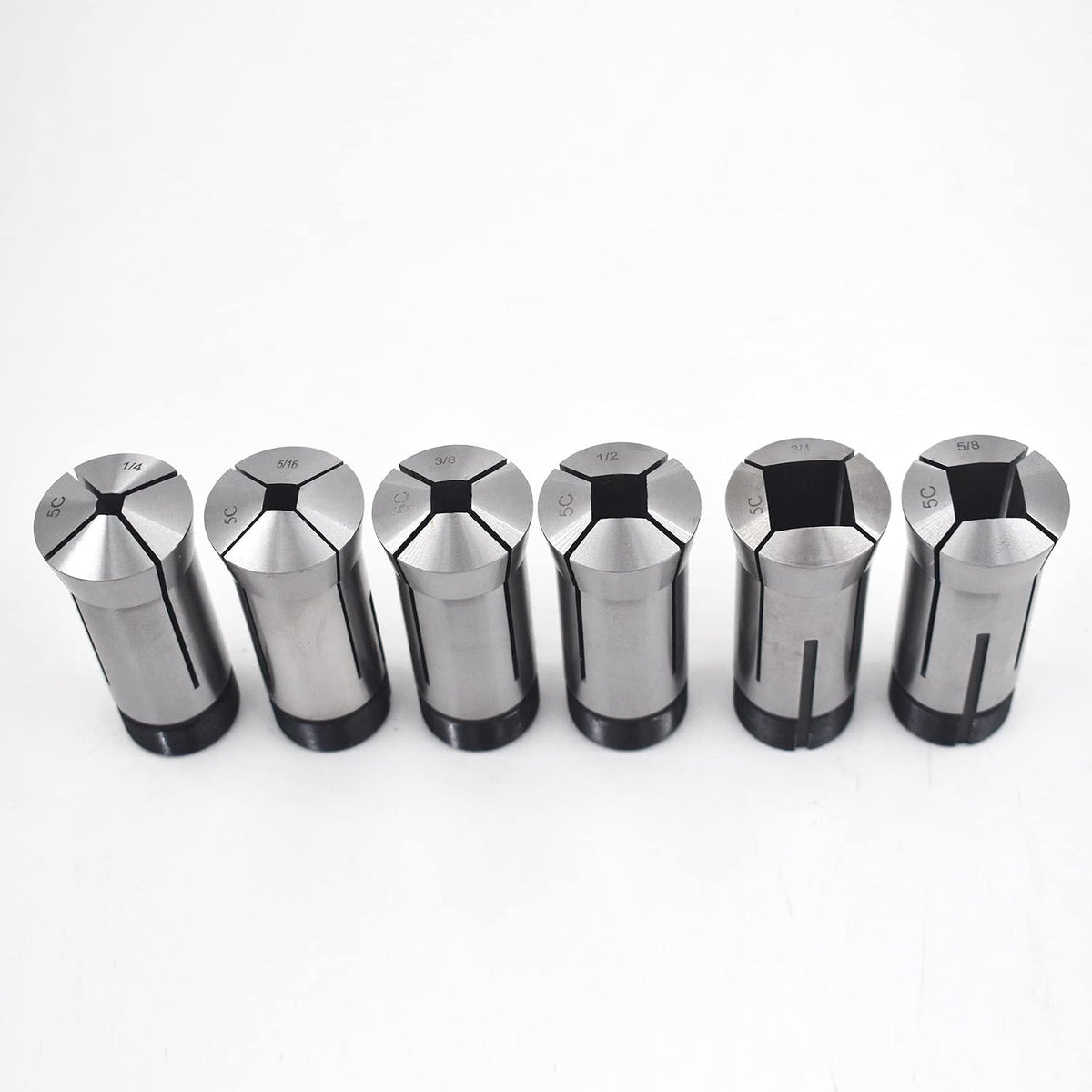 6-Pack 5C Square Collet Set 1/4,5/16,3/8,1/2,5/8,3/4