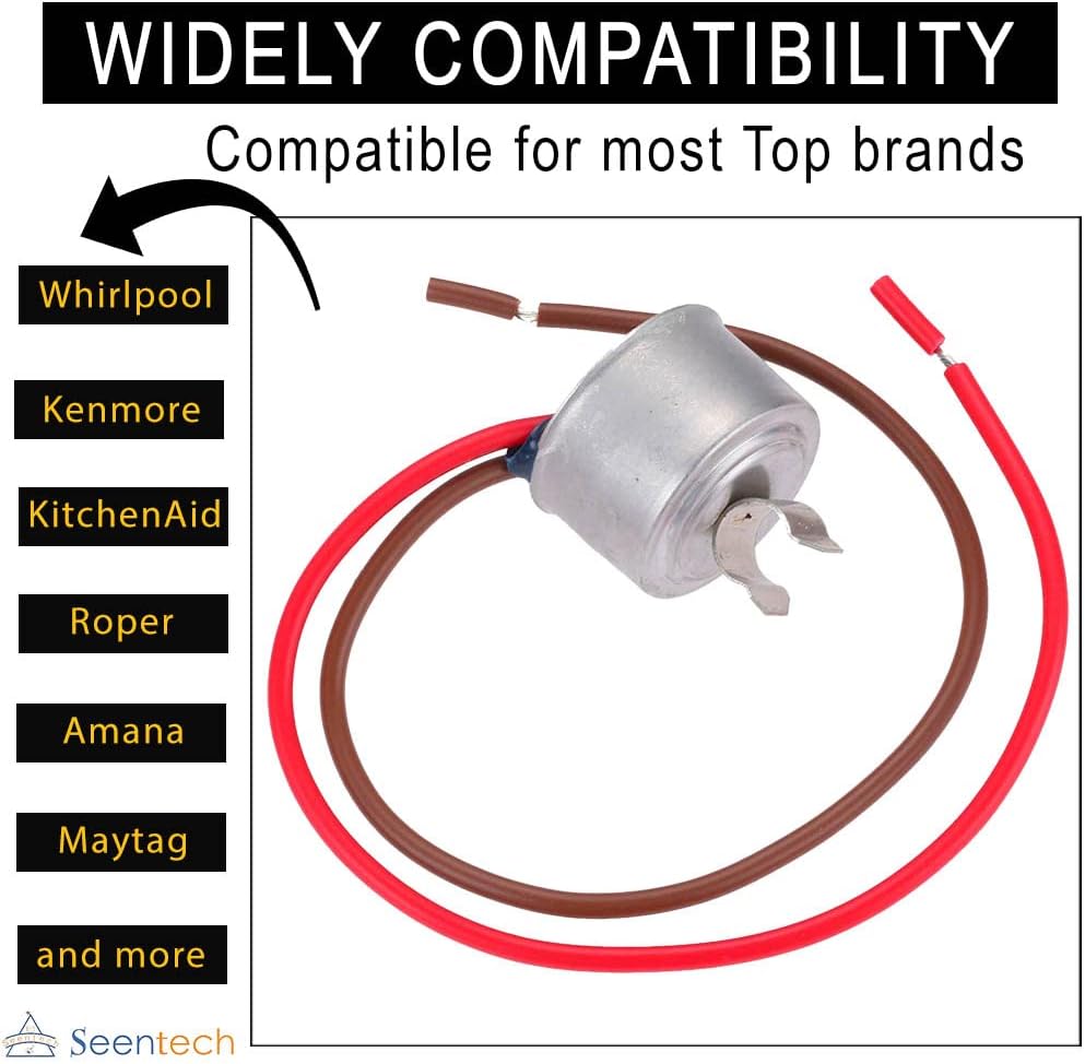 4387503 Refrigerator Bimetal Defrost Thermostat by Seentech - Compatible with Whirlpool, Ken-more