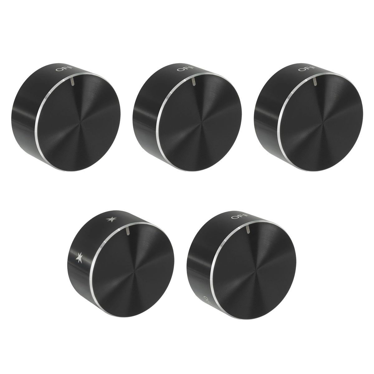 RecPro RV Replacement Knobs for Cooktop or Range 5 Pack