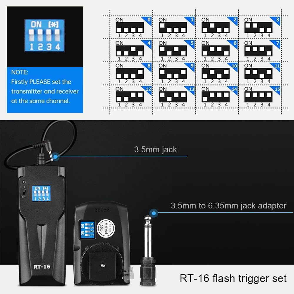 Professional Studio Flash Kit for Photography, Strobe Lights Softbox Lighting Kit, 2x180W 5600K Compact Monolights