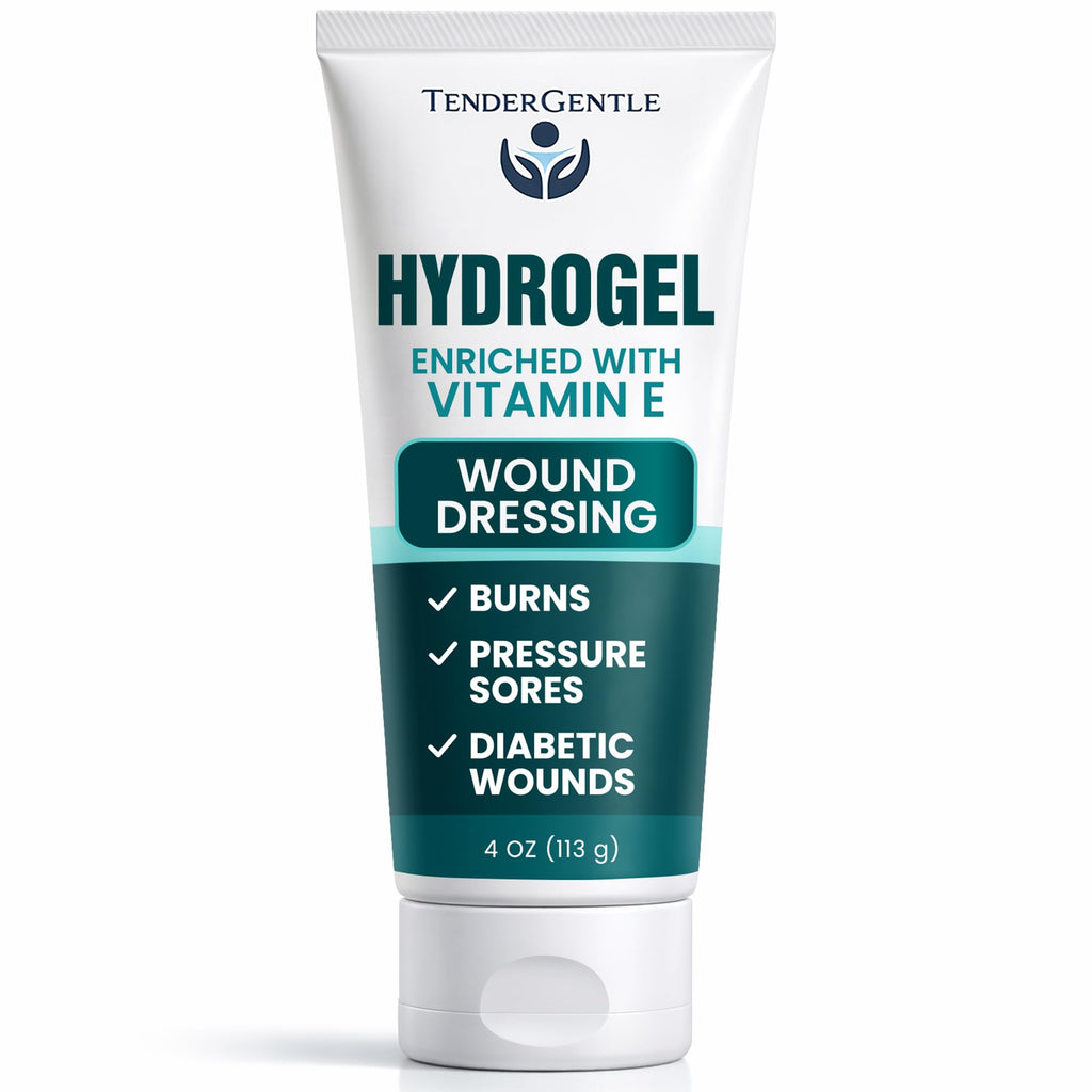 Hydrogel Wound Dressing Ointment - 4 oz Amorphous Hydrogel for Wound Care, Burns, Diabetic Ulcers - Enriched with